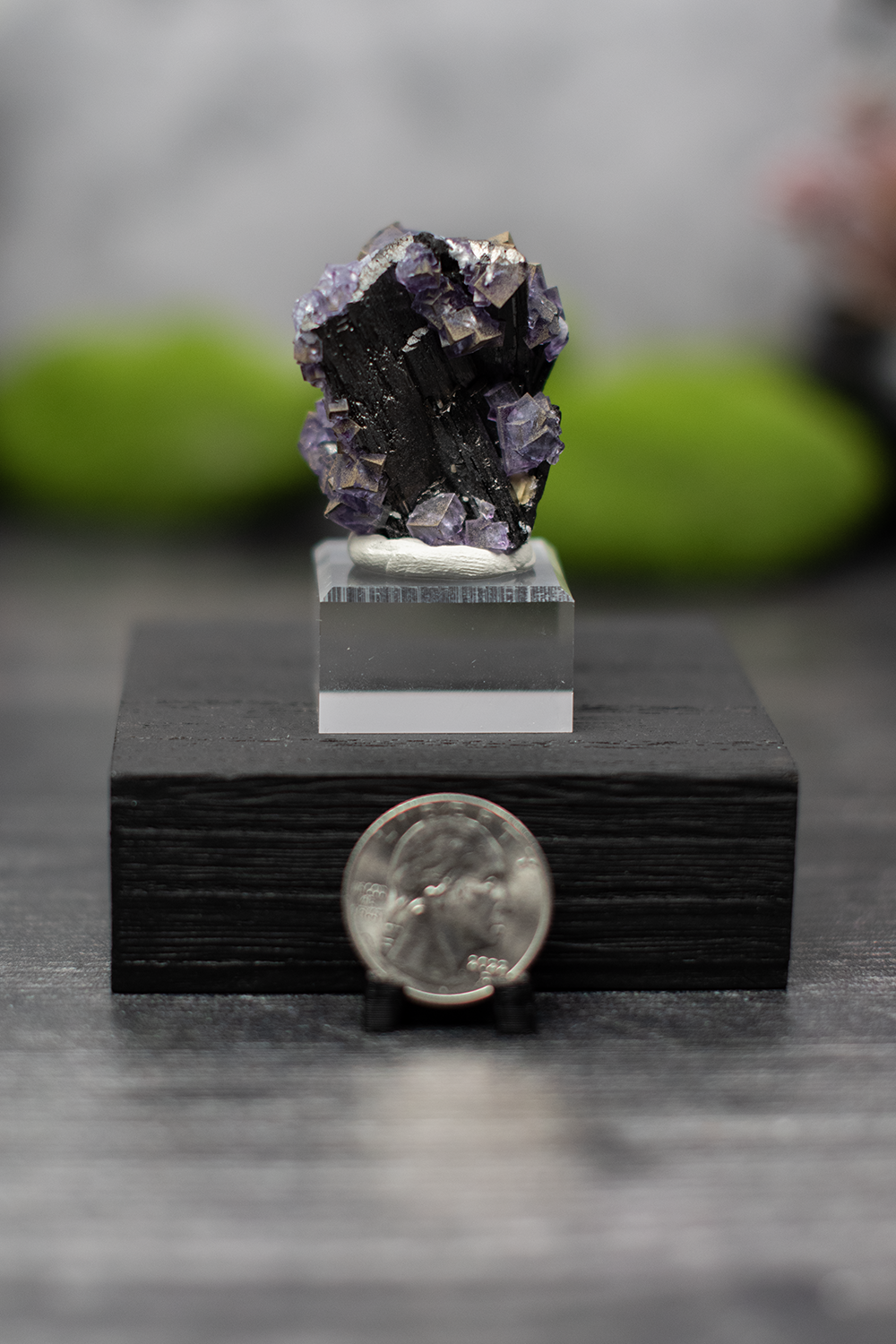 YGX Mine Fluorite on Wolframite