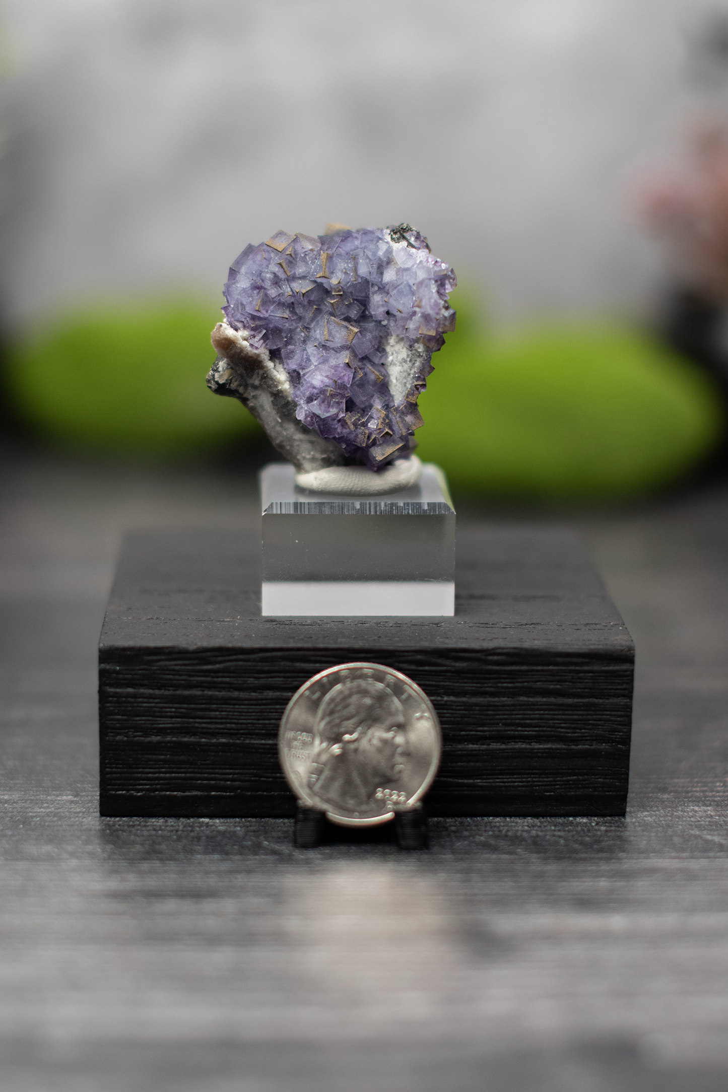YGX Mine Fluorite on Wolframite
