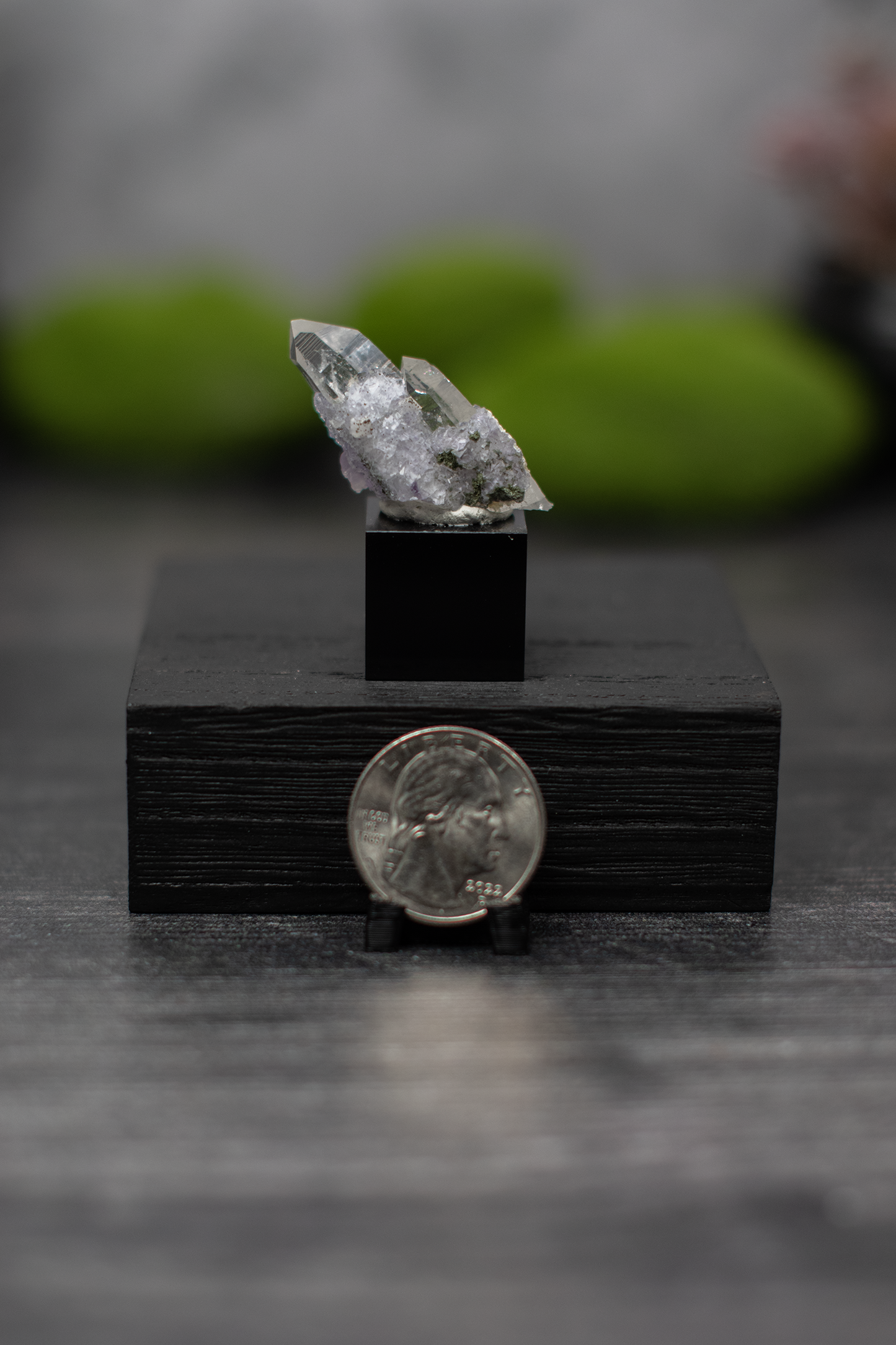 YGX Mine Fluorite on Quartz