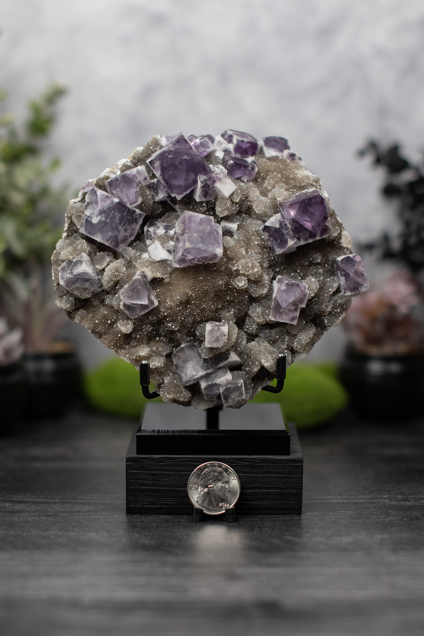 Manaoshan Mine Fluorite on Quartz