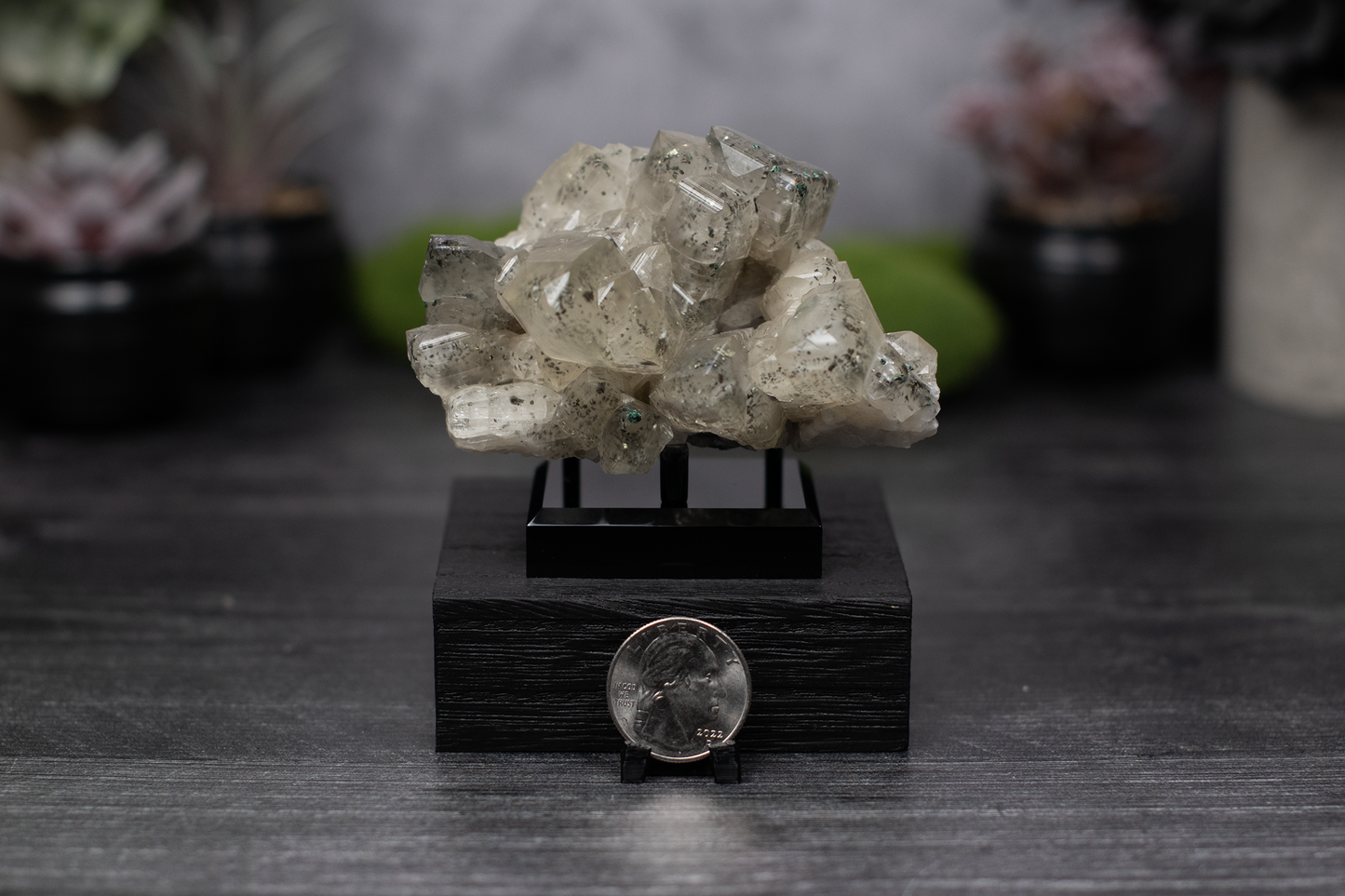 Malachite on Pyrite incl. Calcite