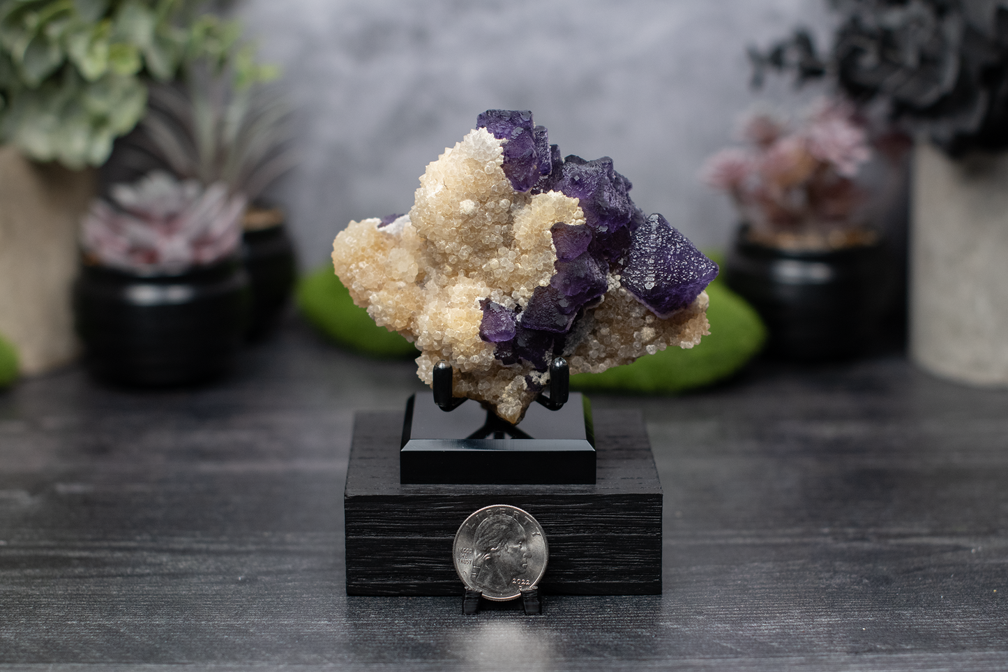 Zhejiang Fluorite on Quartz