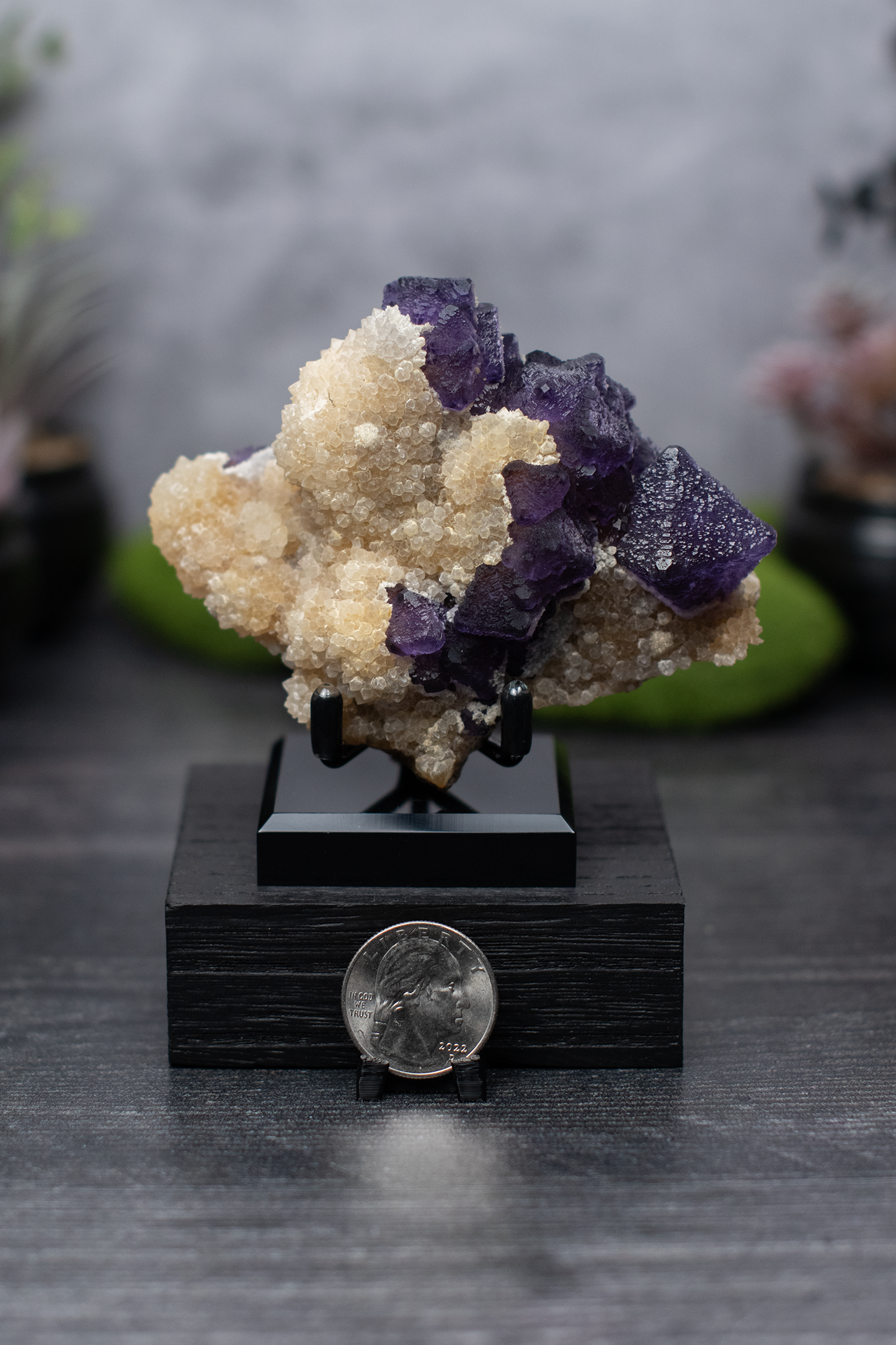 Zhejiang Fluorite on Quartz