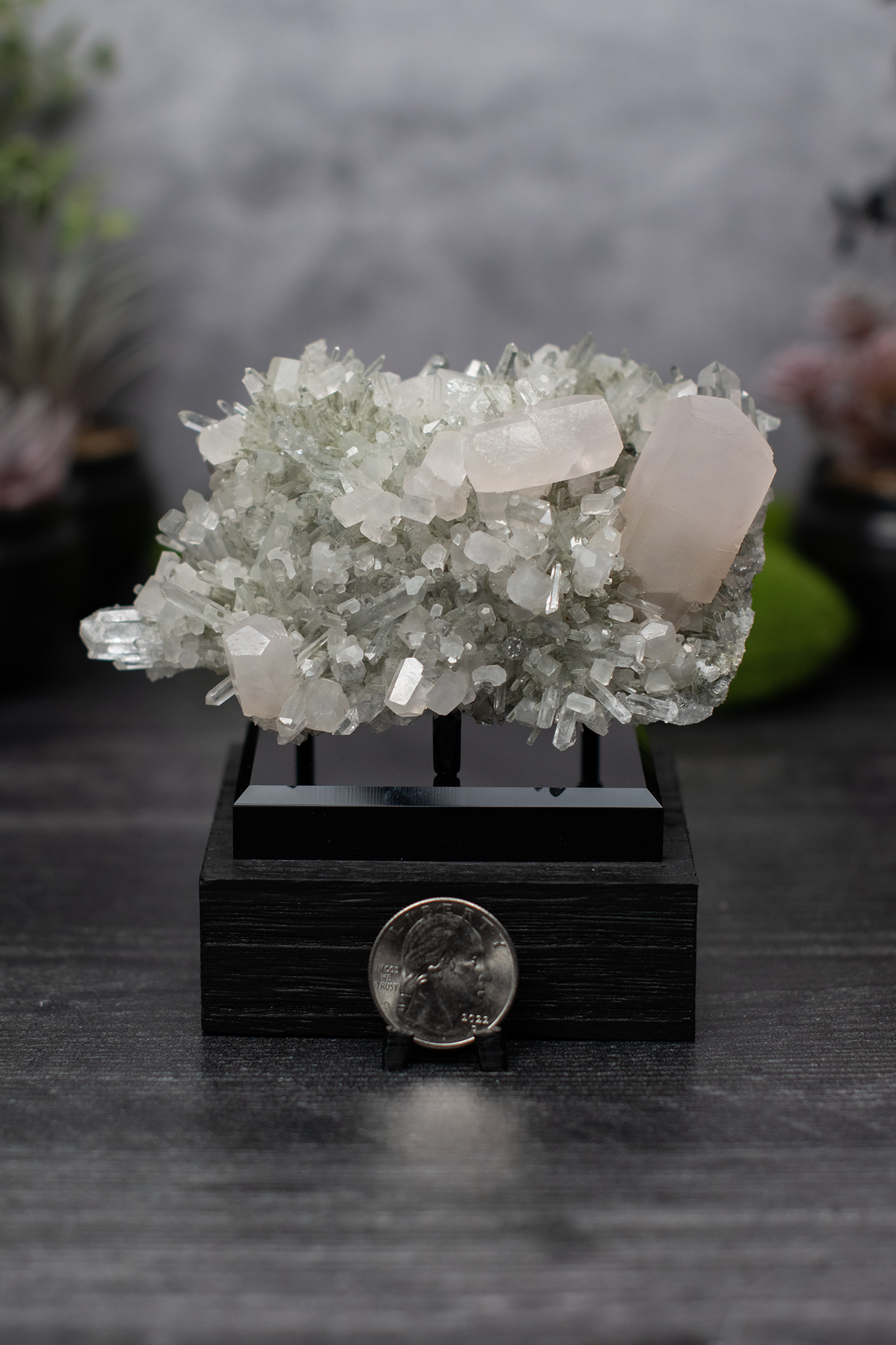 Fujian Calcite on Quartz