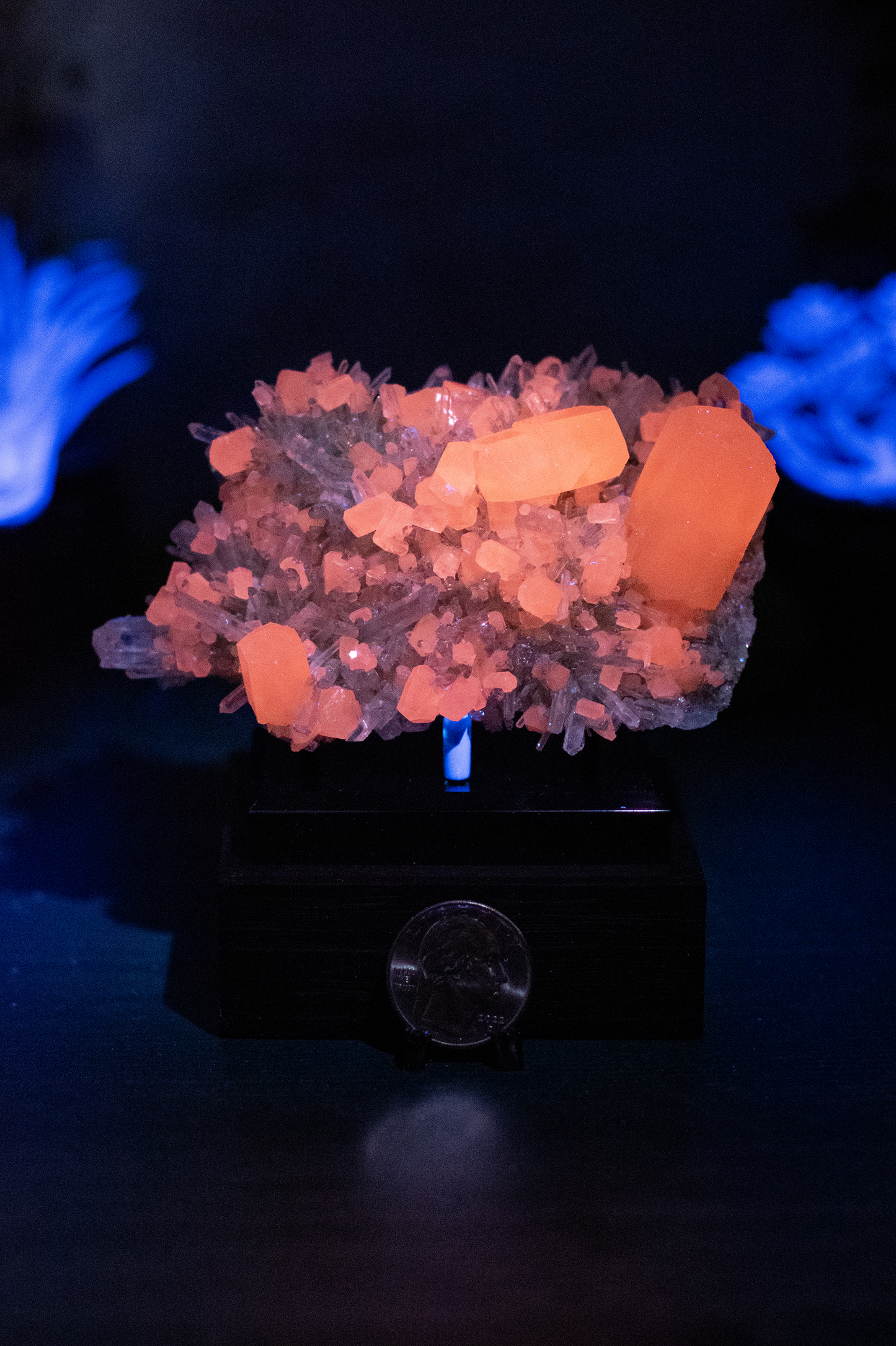Fujian Calcite on Quartz