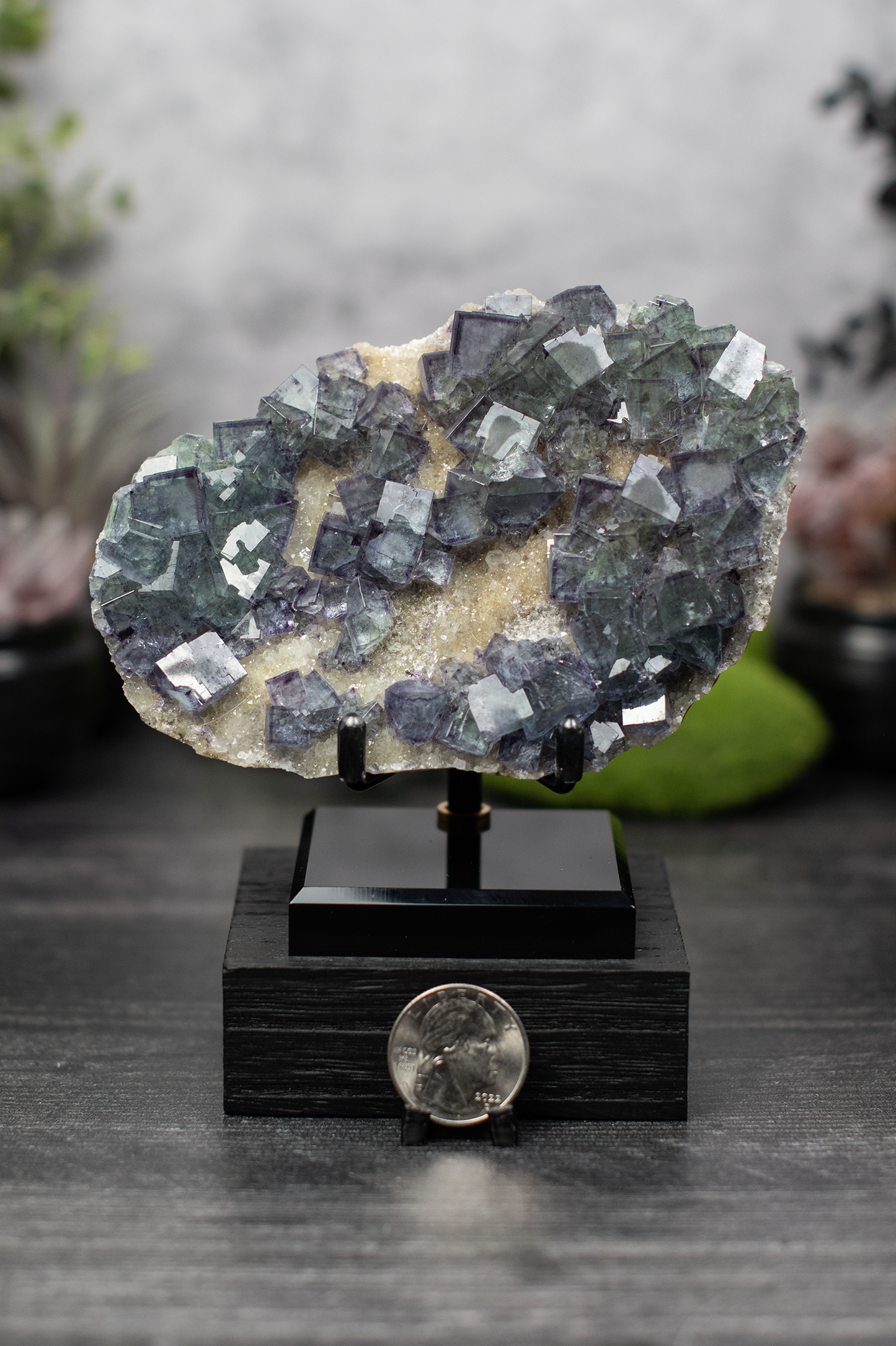 YGX Mine Fluorite on Quartz