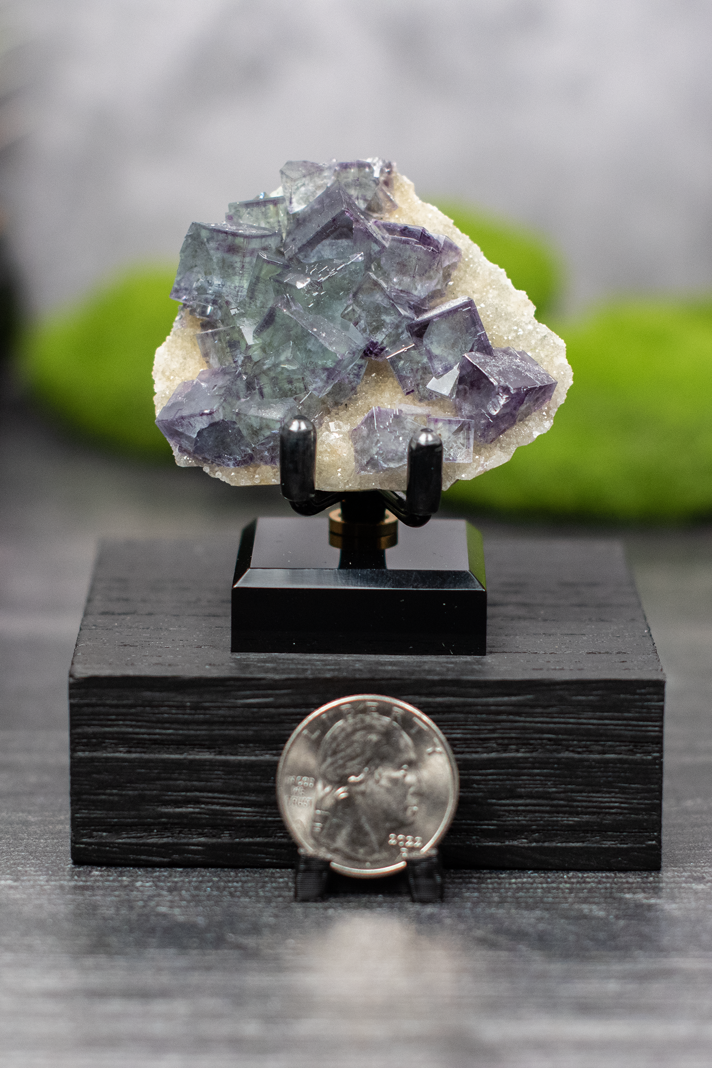 YGX Mine Fluorite on Quartz