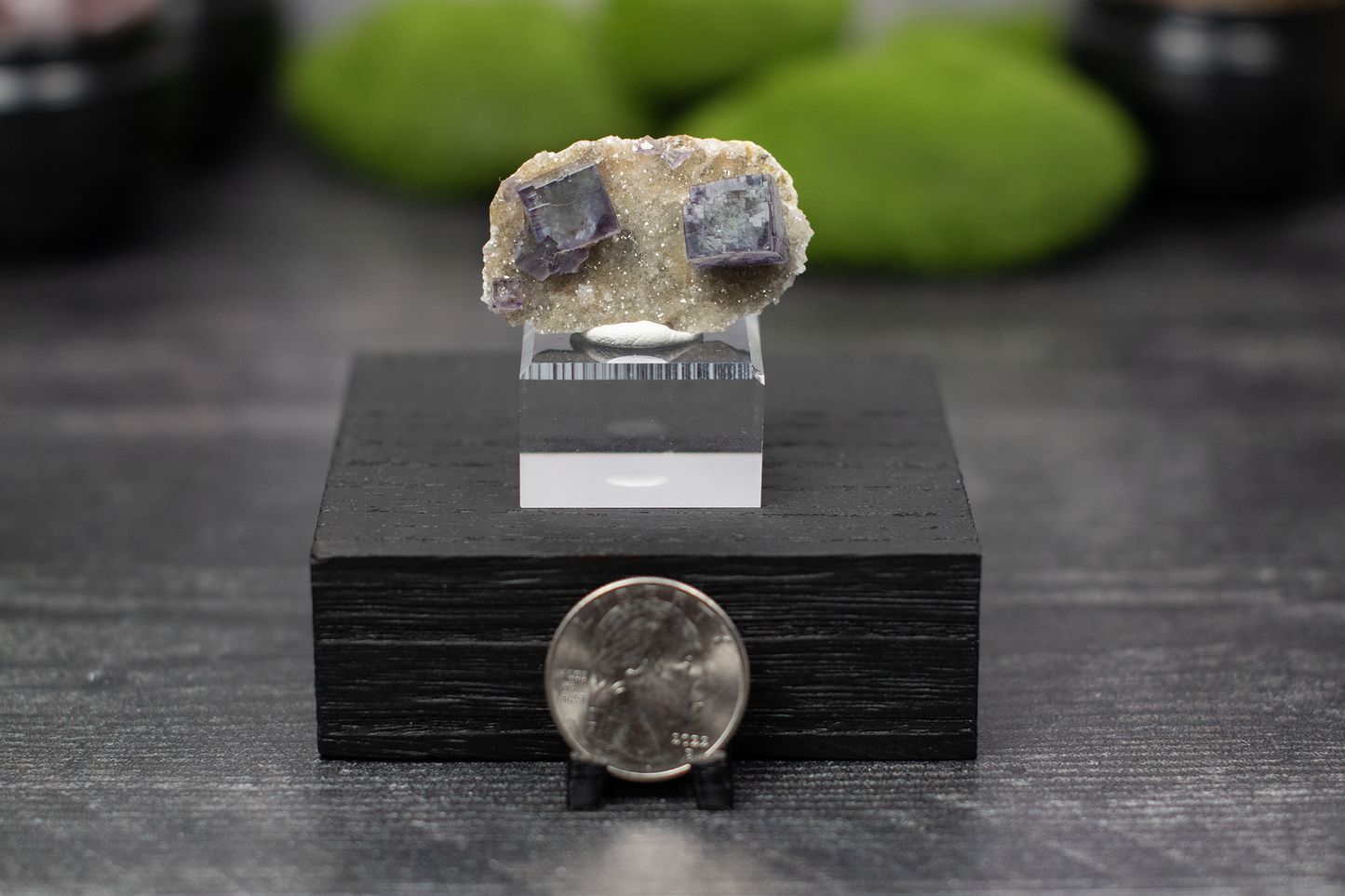 YGX Mine Fluorite on Quartz
