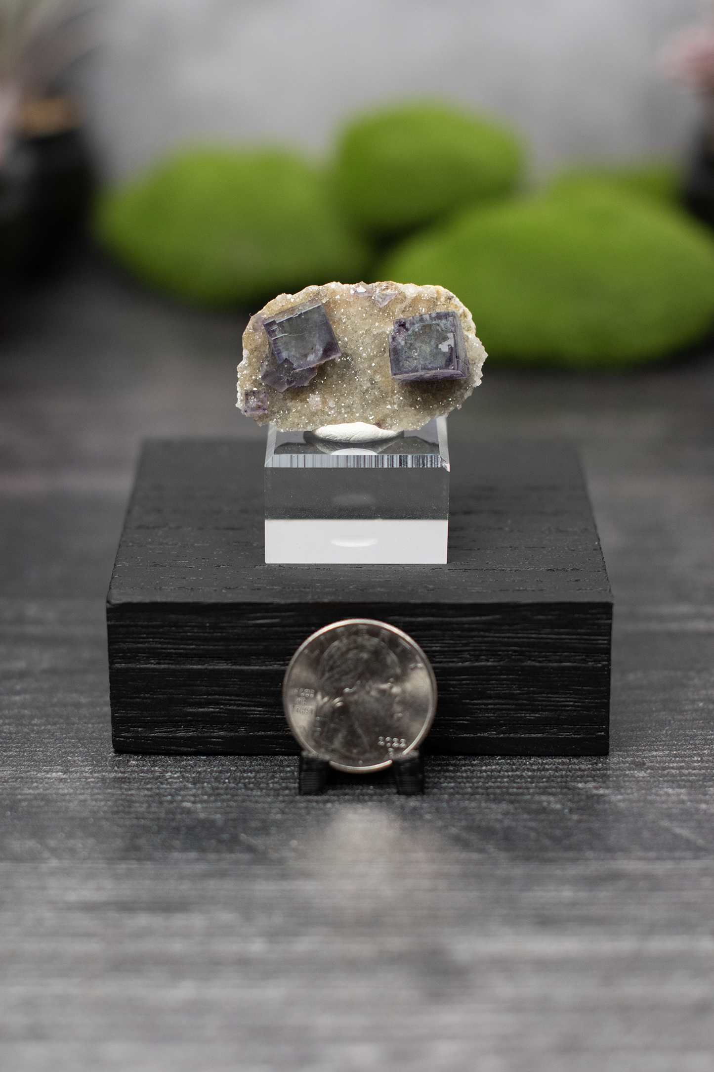 YGX Mine Fluorite on Quartz