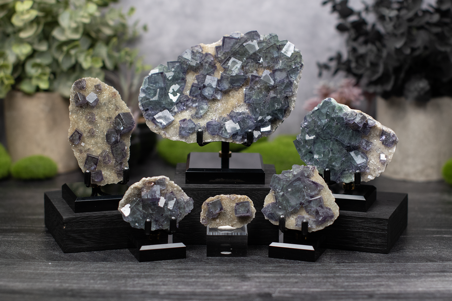 YGX Mine Fluorite on Quartz