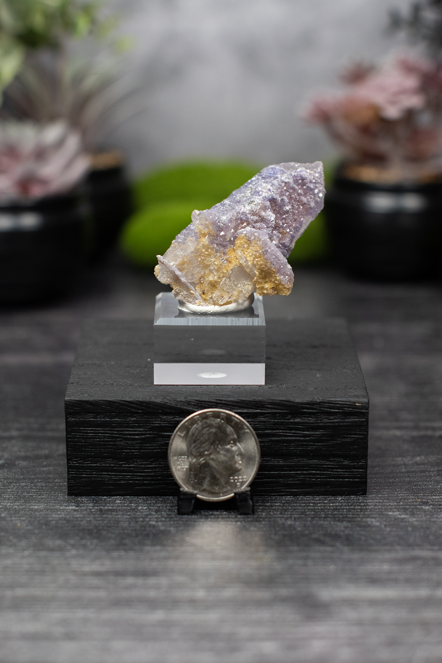 YGX Mine Fluorite & Siderite on Quartz