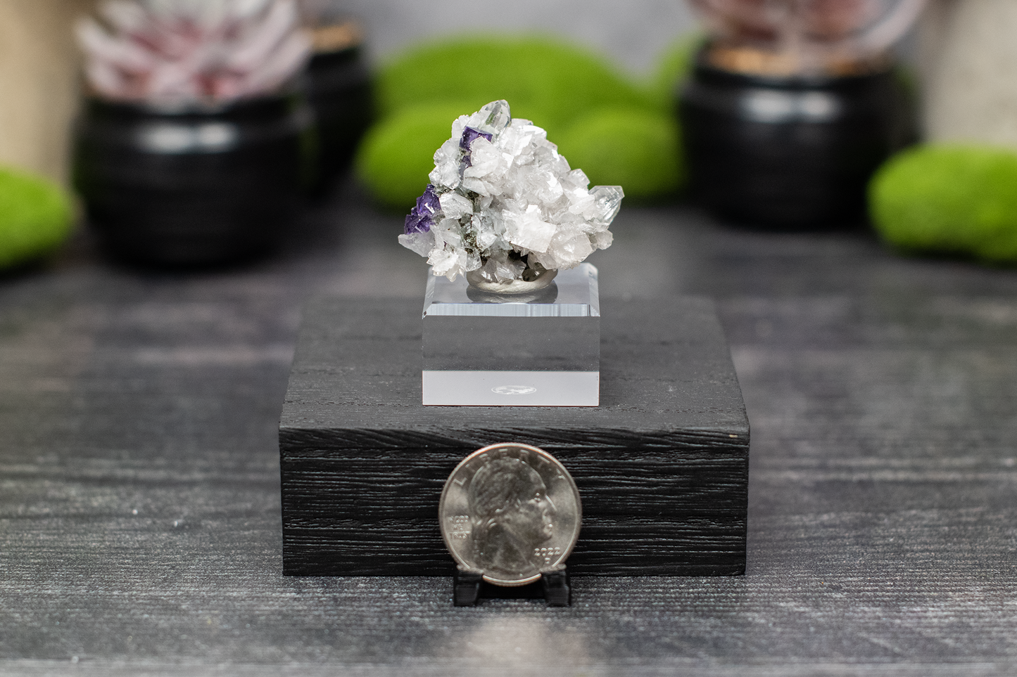 YGX Mine Fluorite on Dolomite & Quartz