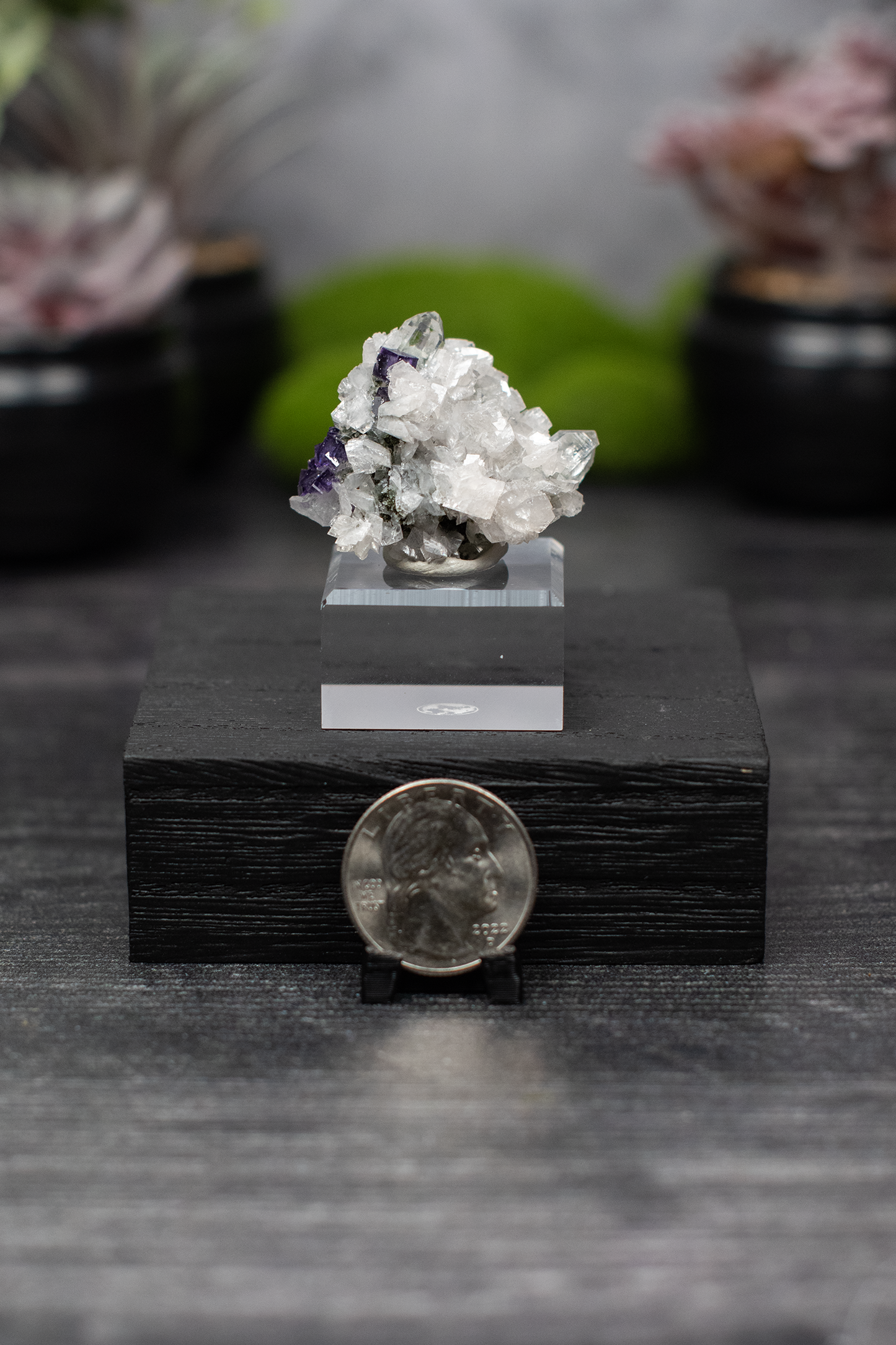 YGX Mine Fluorite on Dolomite & Quartz