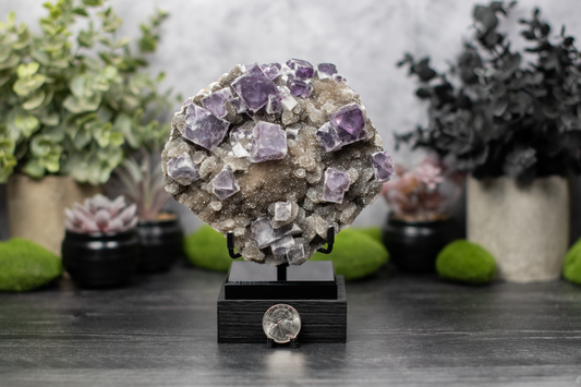 Manaoshan Mine Fluorite on Quartz