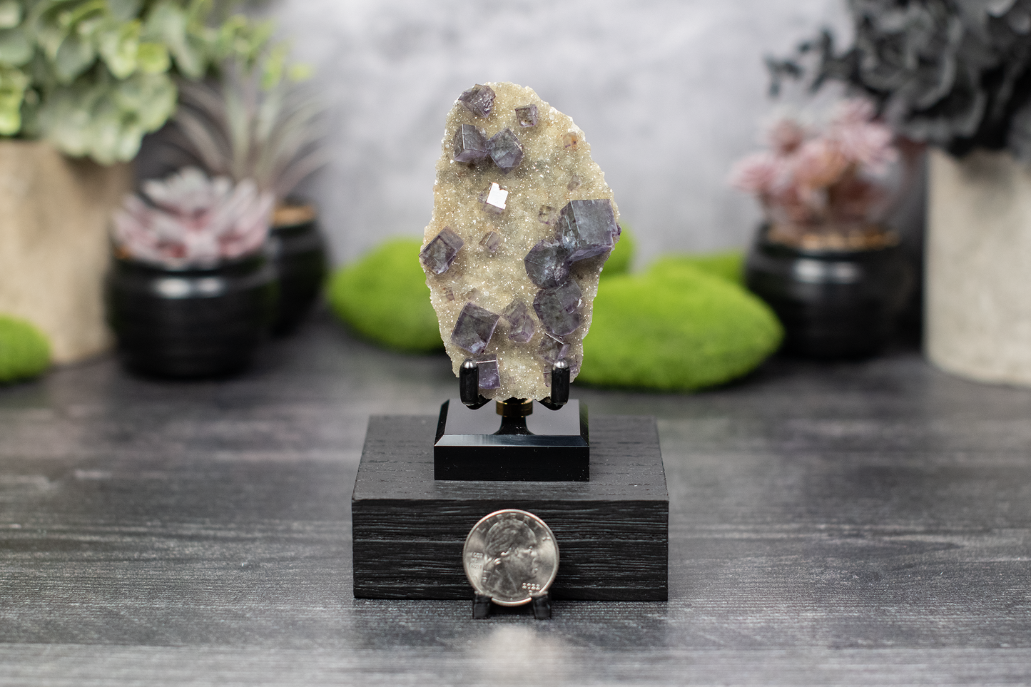 YGX Mine Fluorite on Quartz