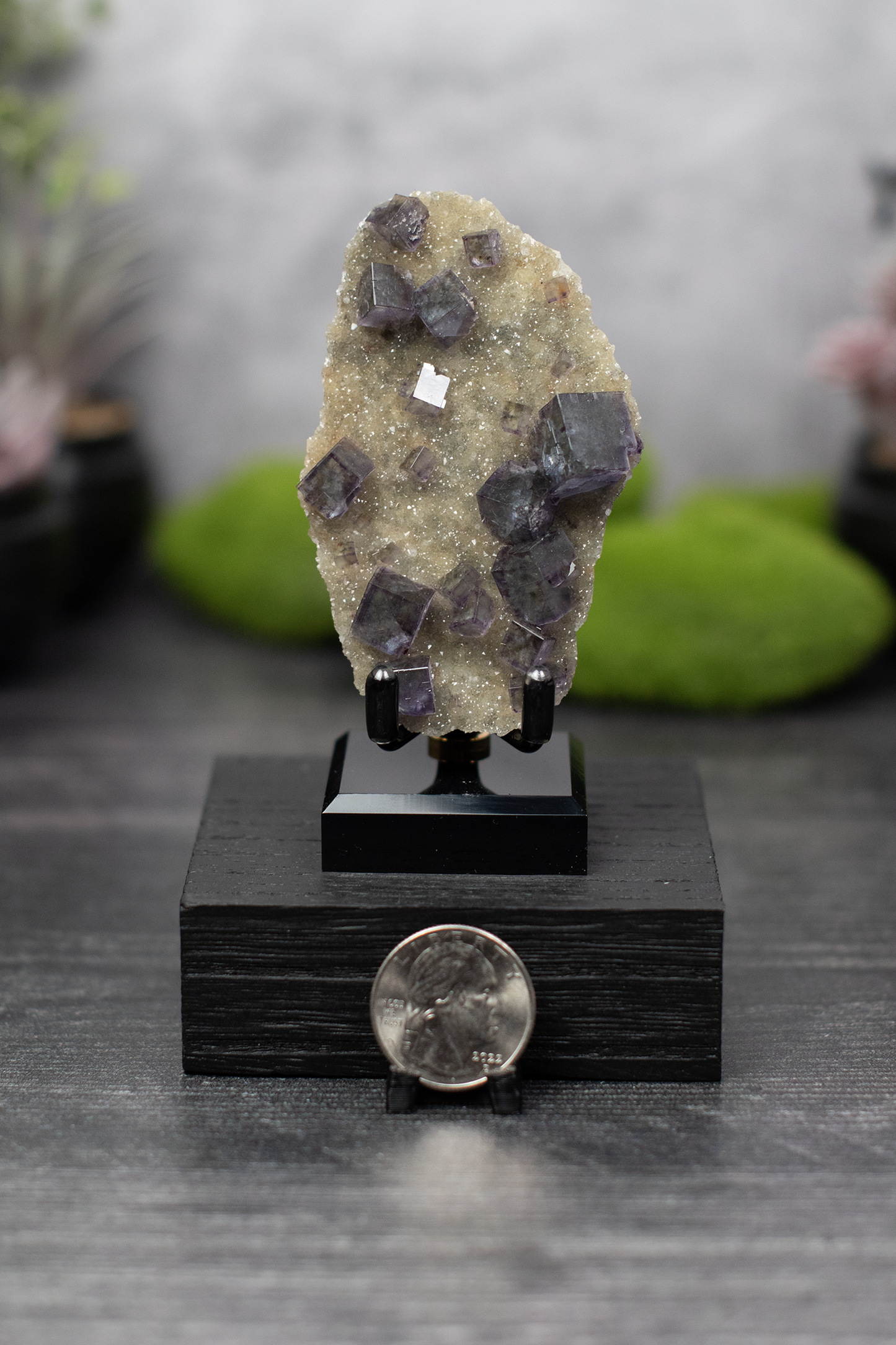 YGX Mine Fluorite on Quartz