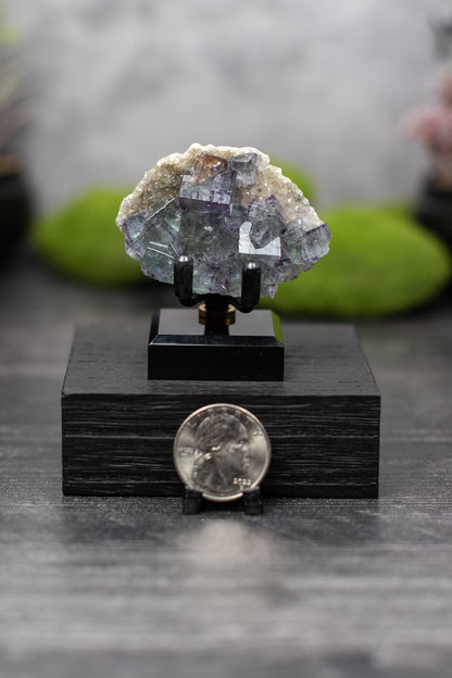 YGX Mine Fluorite on Quartz