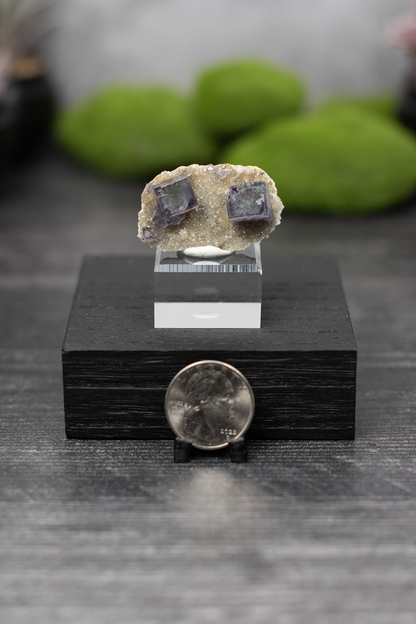 YGX Mine Fluorite on Quartz