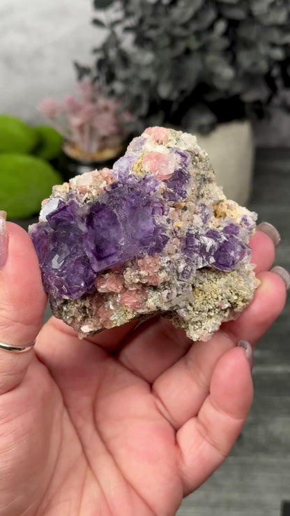 Wuzhou Fluorite & Rhodochrosite