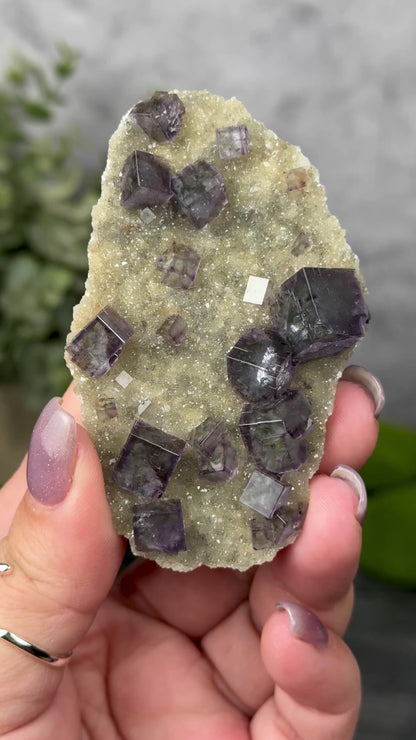 YGX Mine Fluorite on Quartz