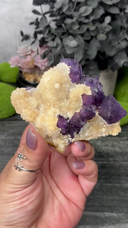 Zhejiang Fluorite on Quartz